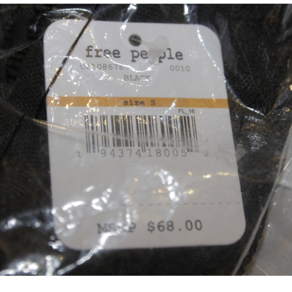 Free People That Sweet Thing Bodysuit in Black S - Picture 5 of 5